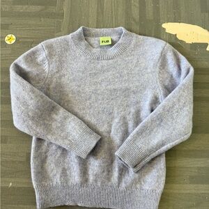 Fub kids purple long sleeve pullover sweater